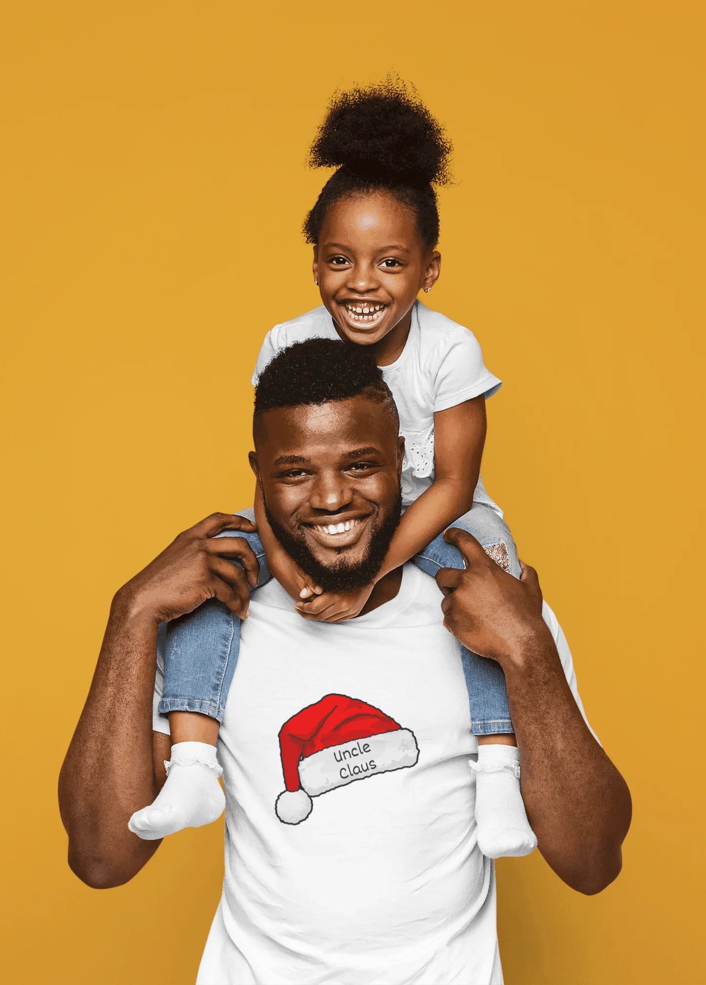 Uncle Claus: The Coolest Santa in Town 🎅- Mens Softstyle T-shirt - Whippie's