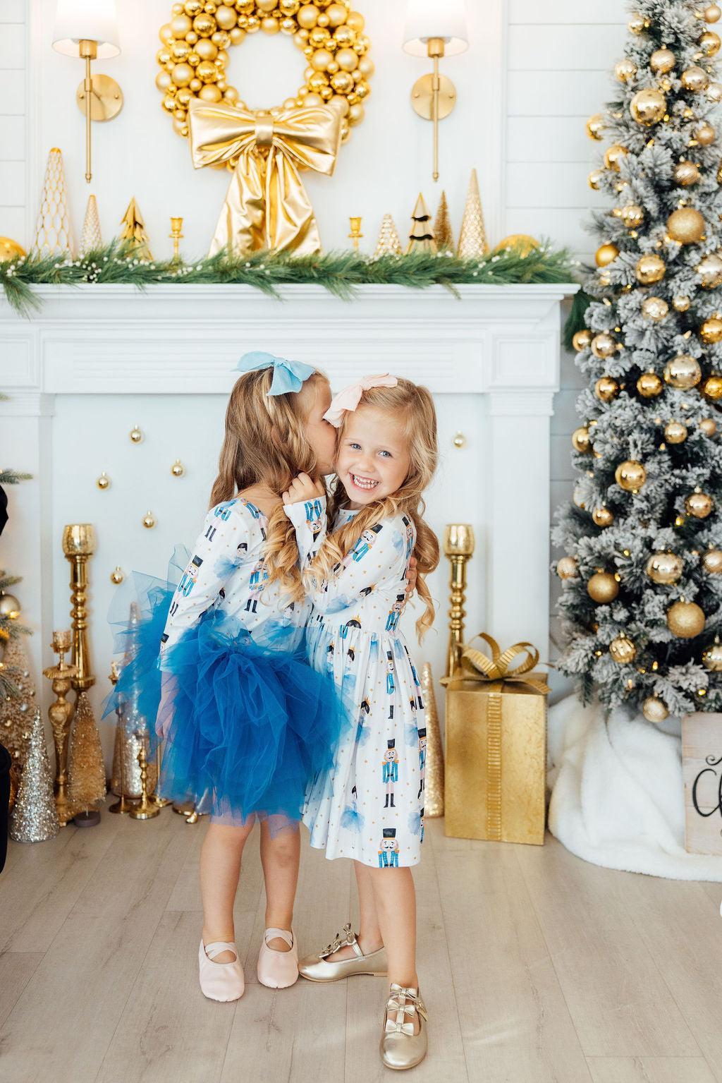 Mila & Rose Waltz of the Snowflakes long-sleeve Pocket Twirl Dress, additional product view 2