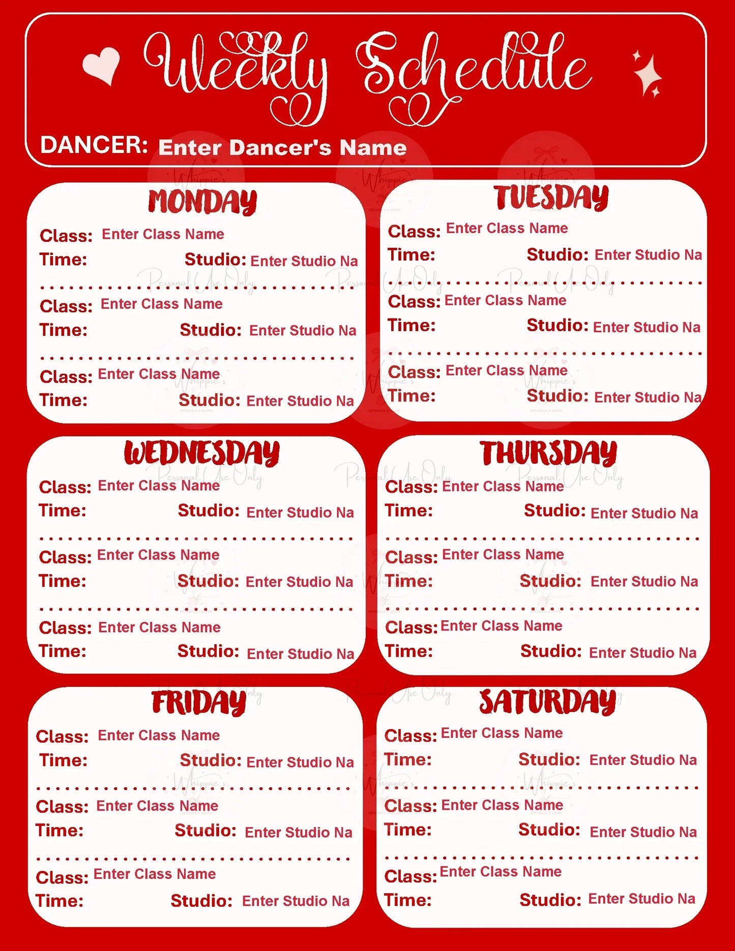 Complete Dance Mom Master Bundle (Printable)