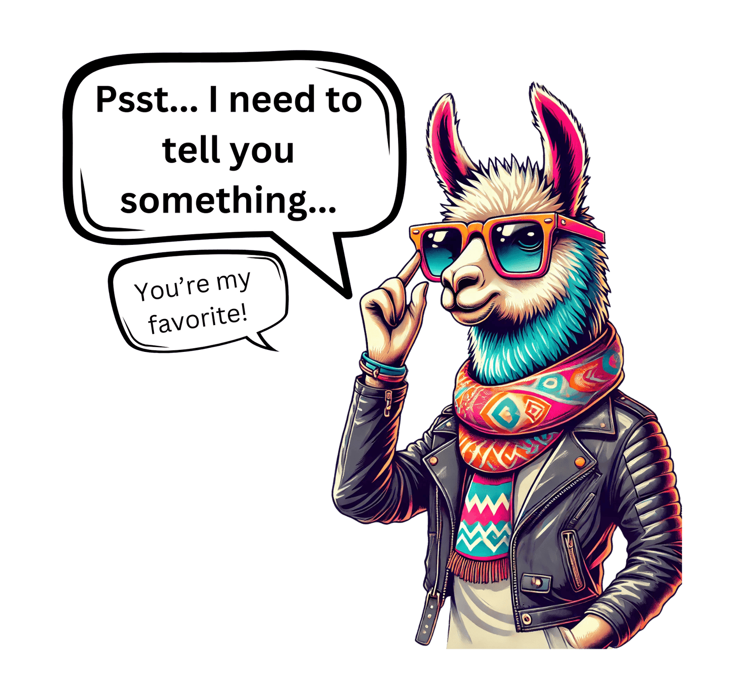 Psst... You're My Favorite! Unisex HD Cotton T-Shirt - Who's Really Their Favorite? 😉 - Whippie's