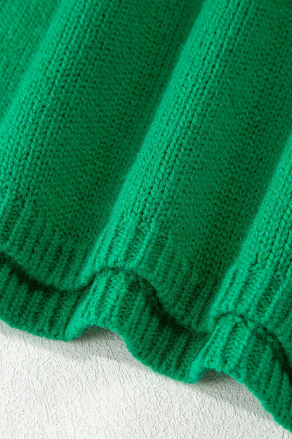 Festive Bow Sweater | Backless Bubble Sleeve