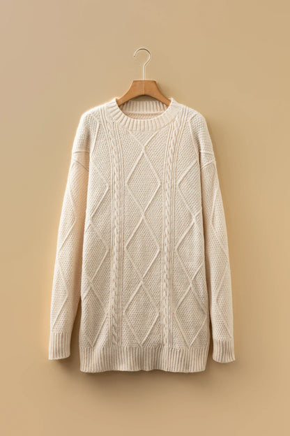 Cable Knit Sweater Dress