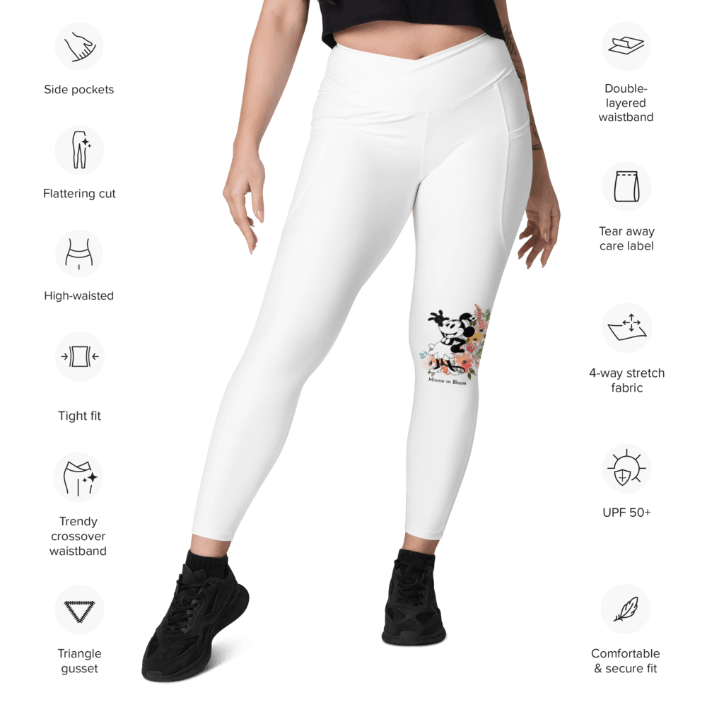 Steamboat Willie - Bloom - Crossover Leggings with Pockets - Whippie's