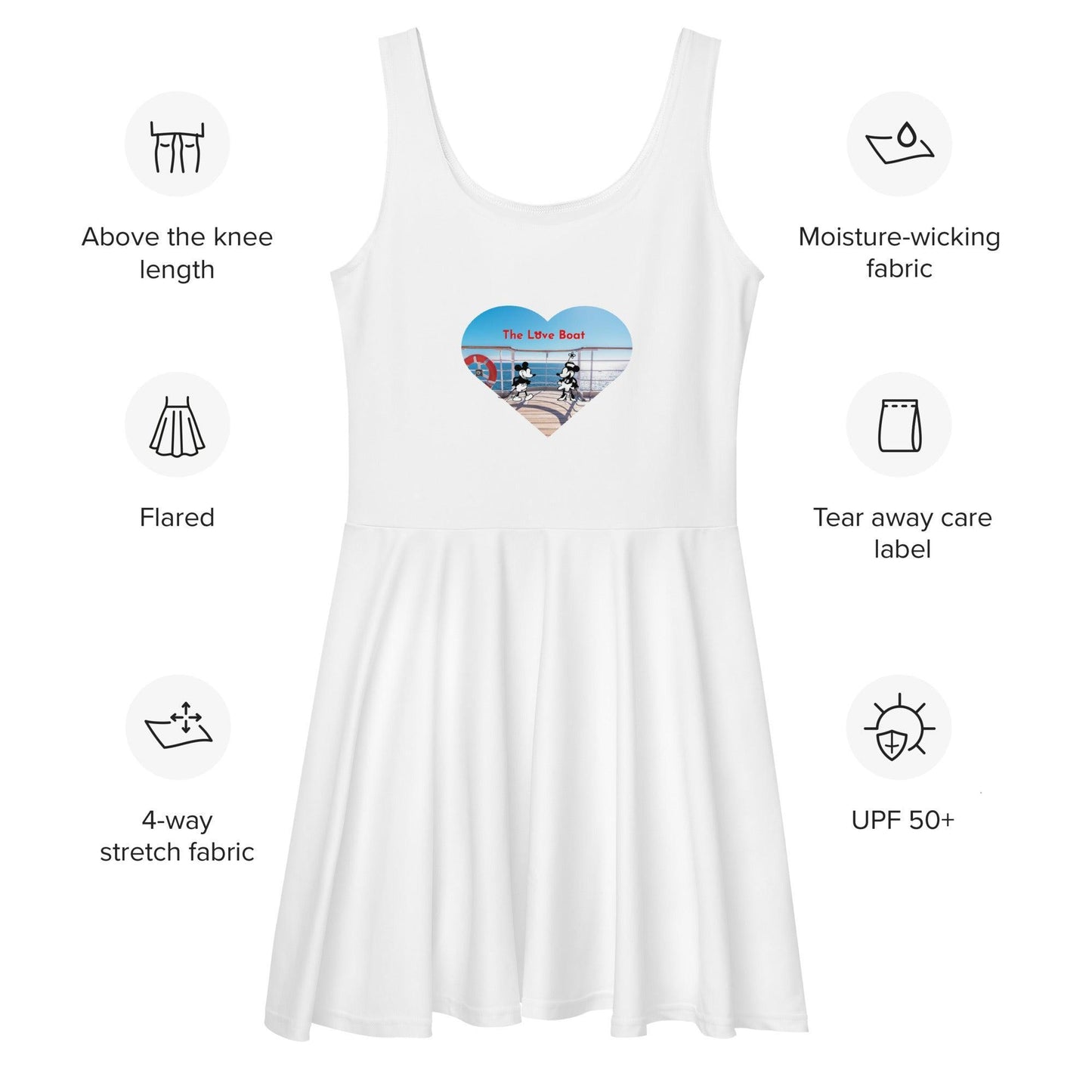 Steamboat Willie - Love Boat - Skater Dress - Whippie's