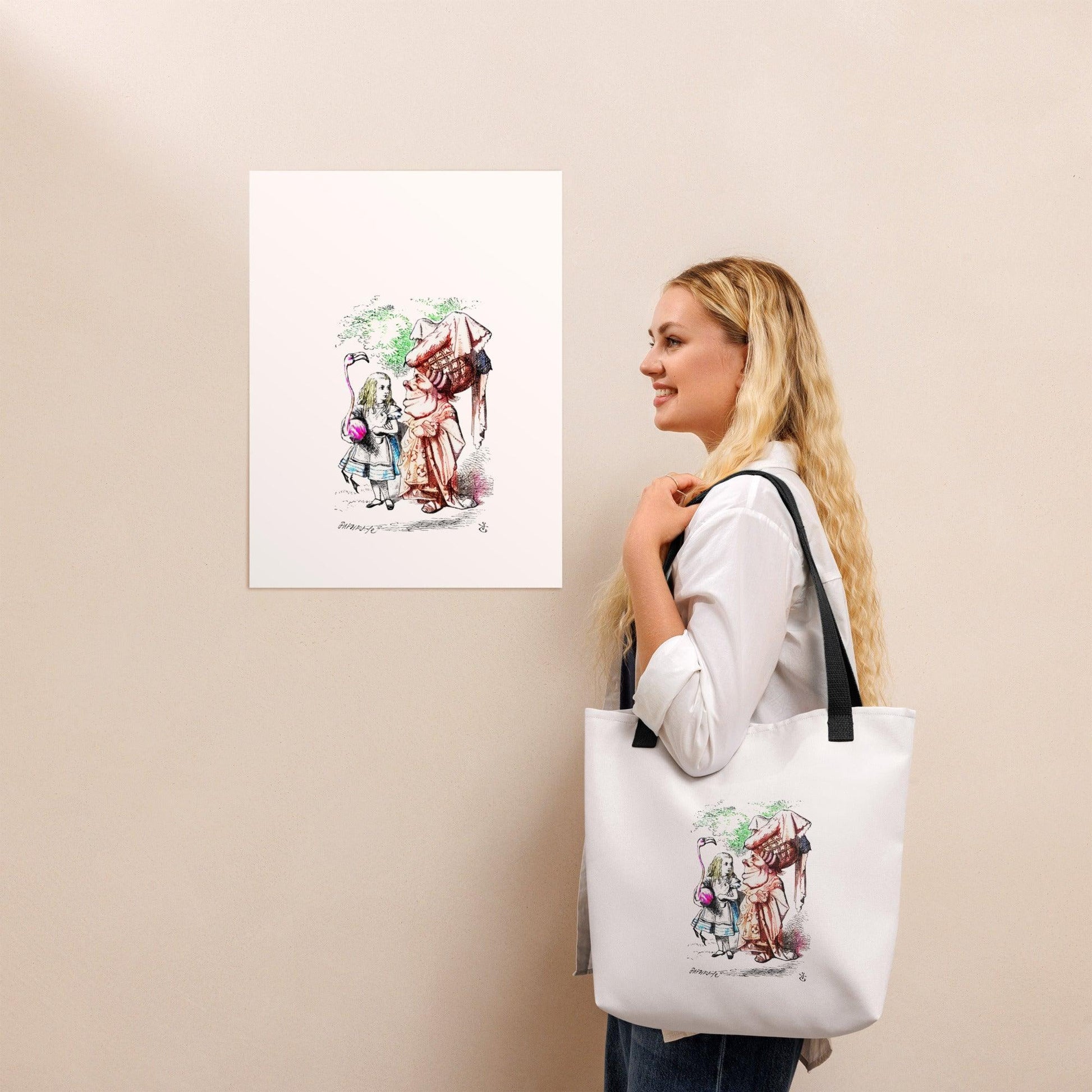 Alice in Wonderland - Alice and Queen - Tote Bag - Whippie's