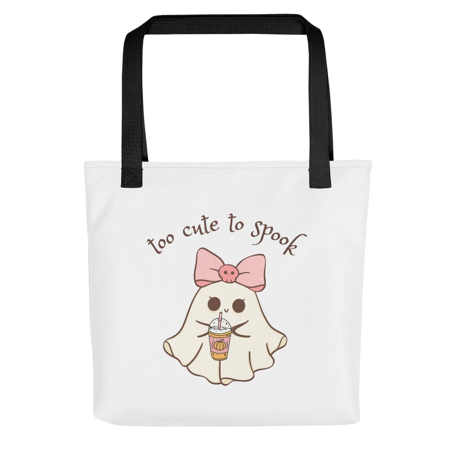 Too Cute to Spook Tote Bag - 👻💖 Carry Your Spooky Spirit with Style! 💖👻 - Whippie's
