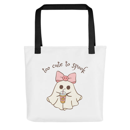 Too Cute to Spook Tote Bag - 👻💖 Carry Your Spooky Spirit with Style! 💖👻 - Whippie's