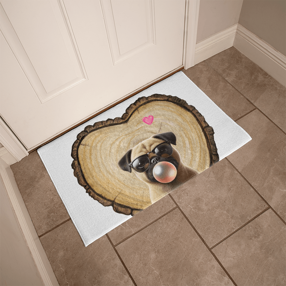 Pug Love Welcome Mat - 💖 Cuteness Overload! Welcome Home! 💖 - Whippie's