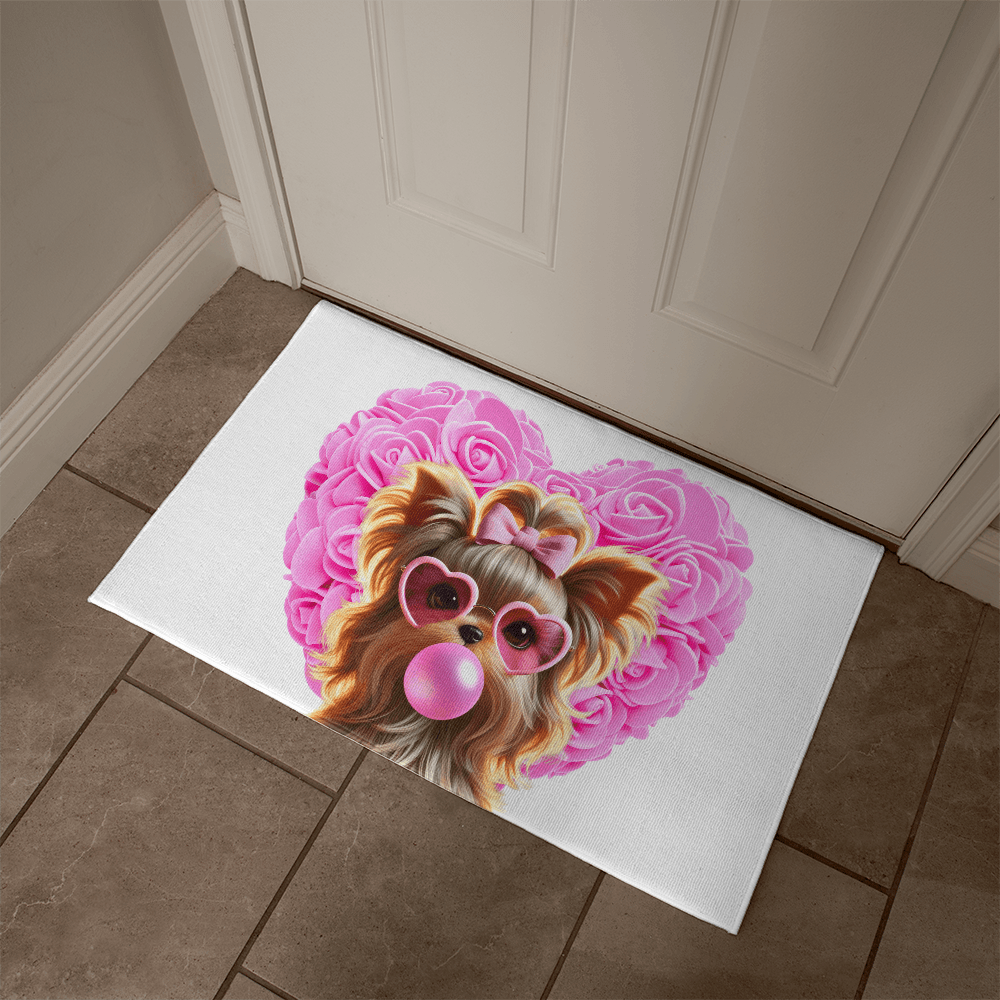 Yorkie Love Welcome Mat - 💖 Cuteness Overload! Welcome Home! 💖 - Whippie's