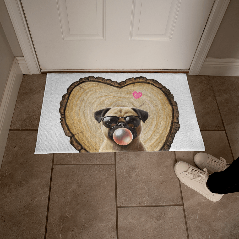 Pug Love Welcome Mat - 💖 Cuteness Overload! Welcome Home! 💖 - Whippie's