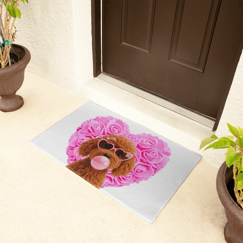 Doodle Love Welcome Mat - 💖 Cuteness Overload! Welcome Home! 💖 - Whippie's