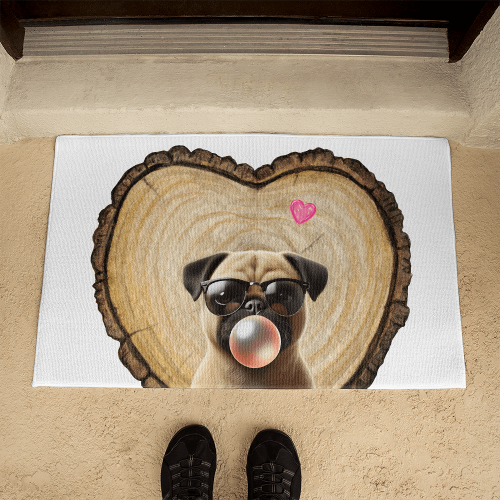 Pug Love Welcome Mat - 💖 Cuteness Overload! Welcome Home! 💖 - Whippie's