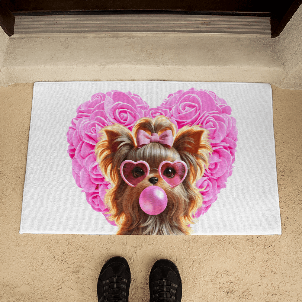 Yorkie Love Welcome Mat - 💖 Cuteness Overload! Welcome Home! 💖 - Whippie's