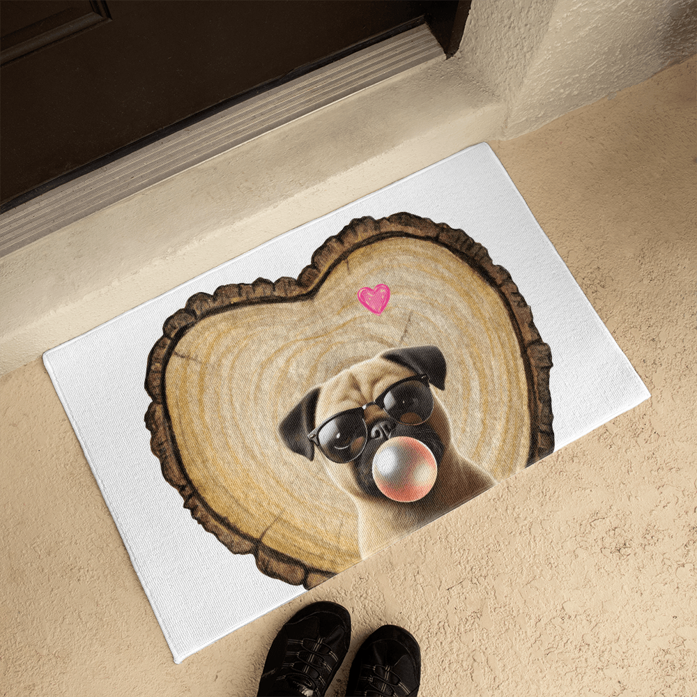 Pug Love Welcome Mat - 💖 Cuteness Overload! Welcome Home! 💖 - Whippie's