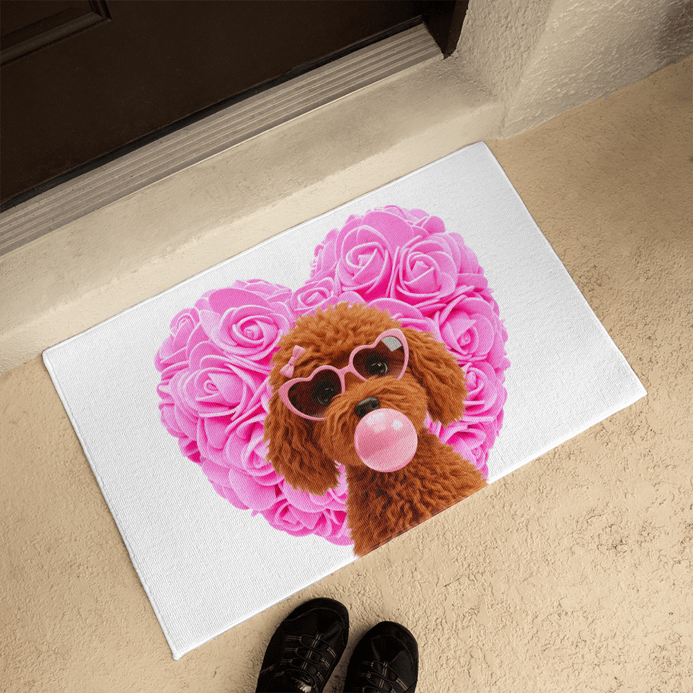 Doodle Love Welcome Mat - 💖 Cuteness Overload! Welcome Home! 💖 - Whippie's