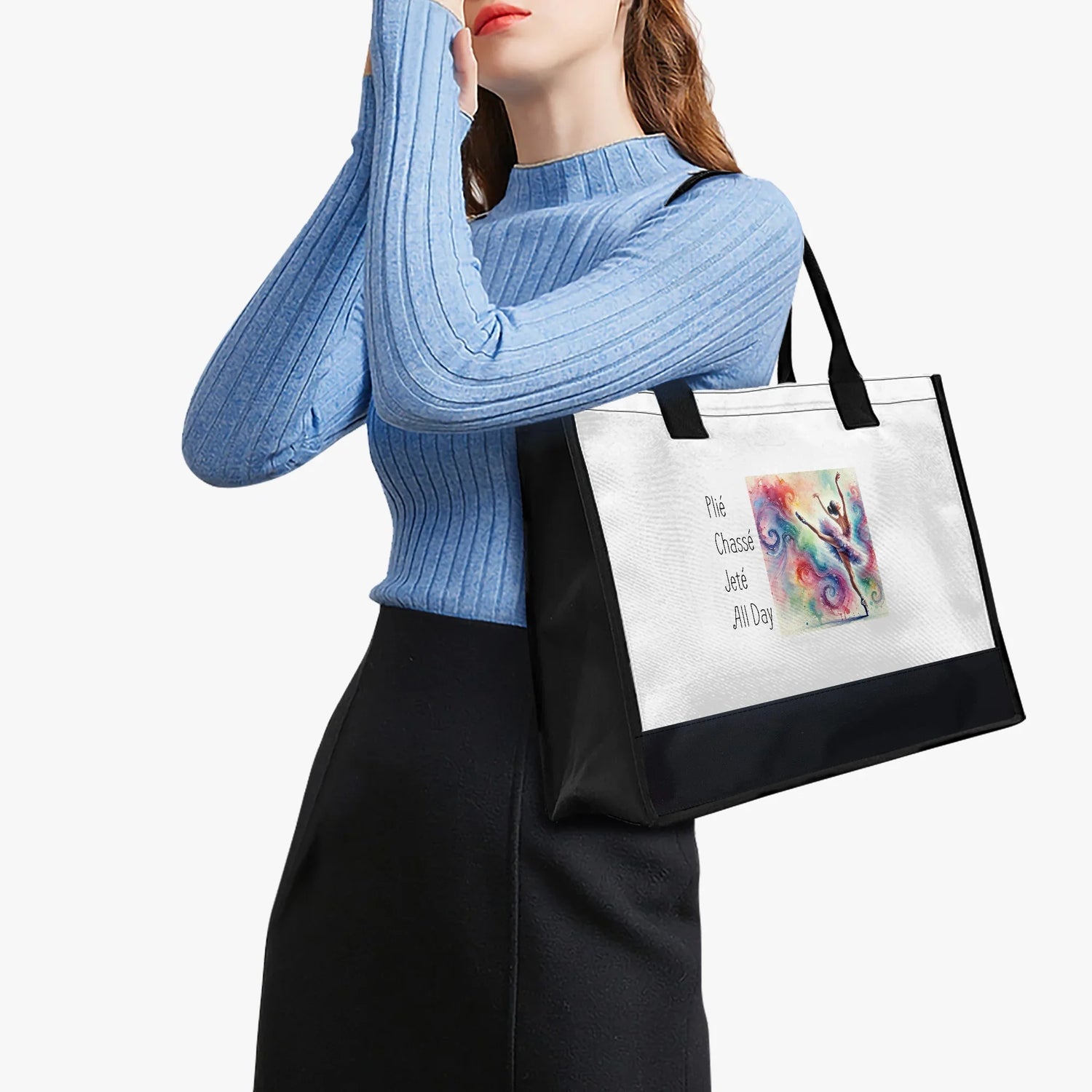 Plié Chassé Jeté All Day - Shopping Tote Bag - Whippie's