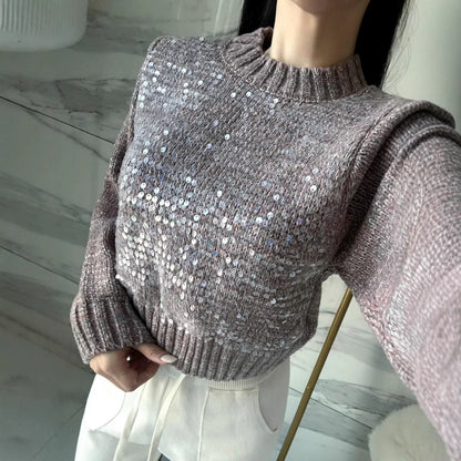 Holiday Sequin Sweater