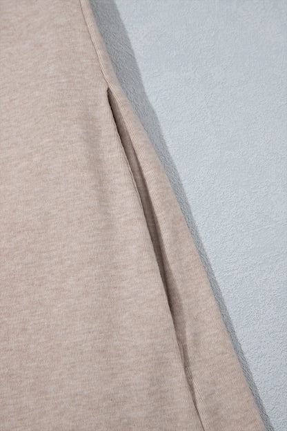 Parchment Solid Color Long Sleeve Tunic Cardigan