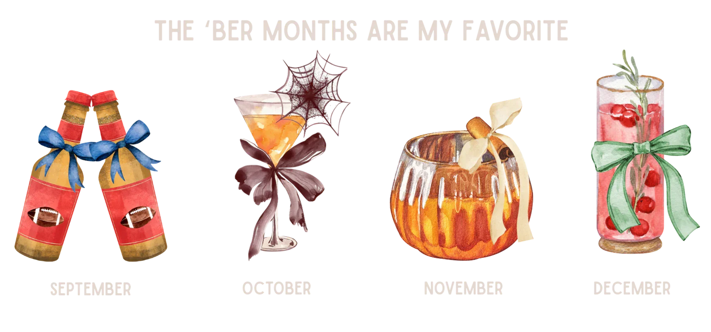 The 'Ber Months Are My Favorite - Cocktail V-Neck Tee