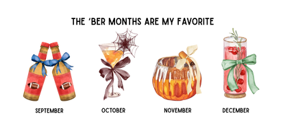 The 'Ber Months Are My Favorite - Cocktail V-Neck Tee