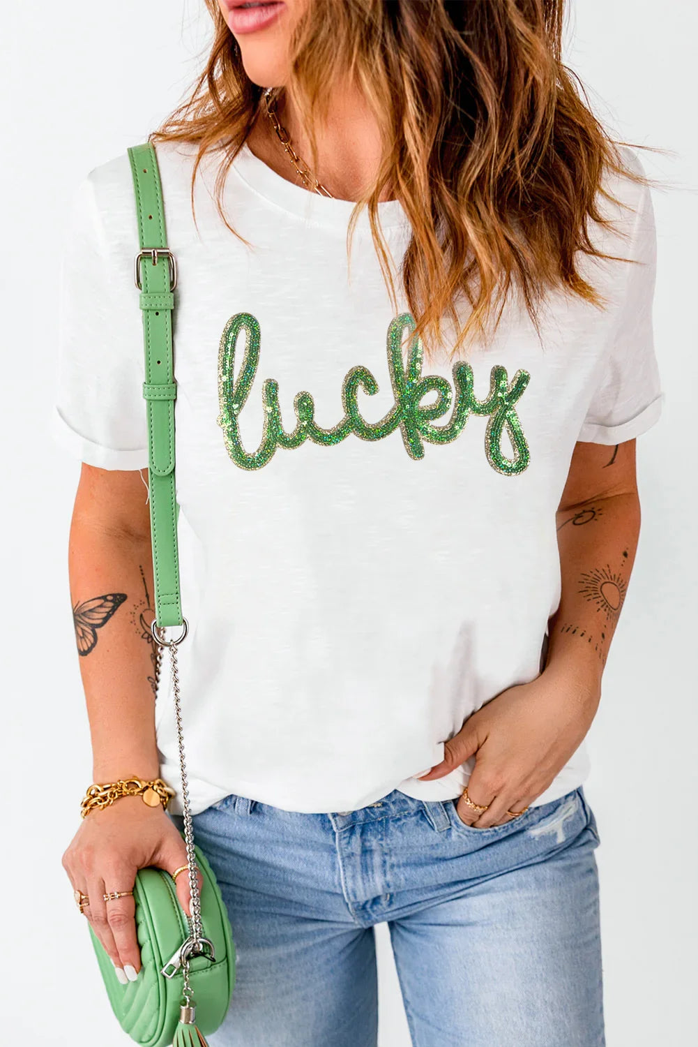 Lucky Tee | Sequin St. Patrick’s Day Top