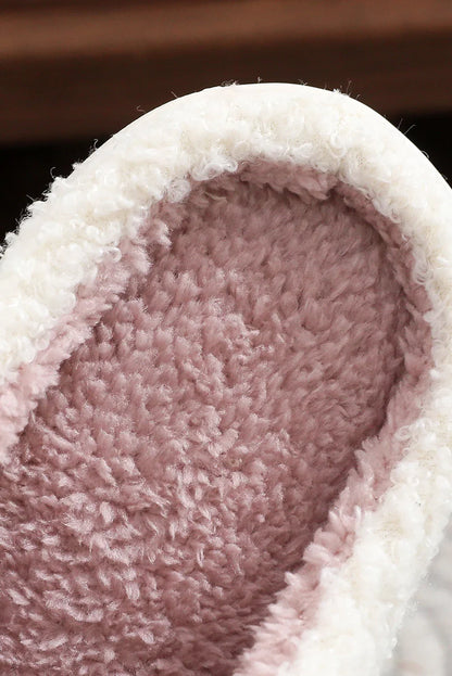 Pink Tree Christmas Slippers