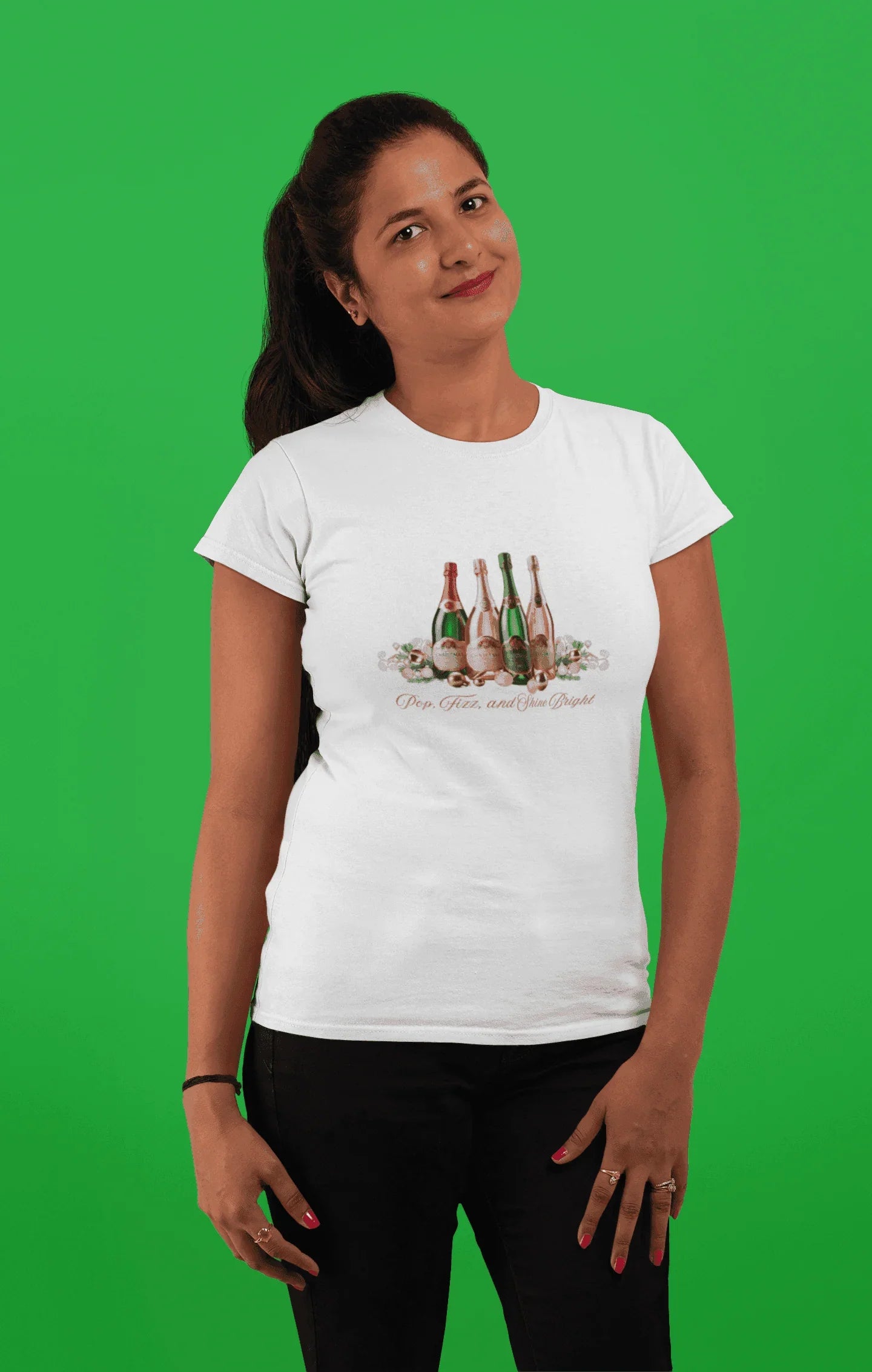 🍾💖 Pop, Fizz, and Shine Bright! ✨🥂 - Women's Softstyle Tee - Whippie's