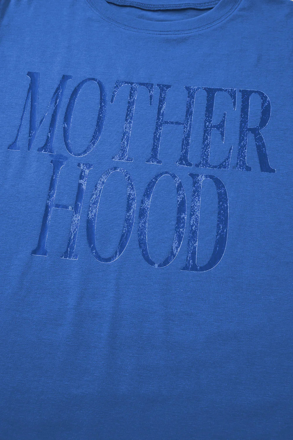 Motherhood Tee | Vintage Sky Blue Mom Shirt