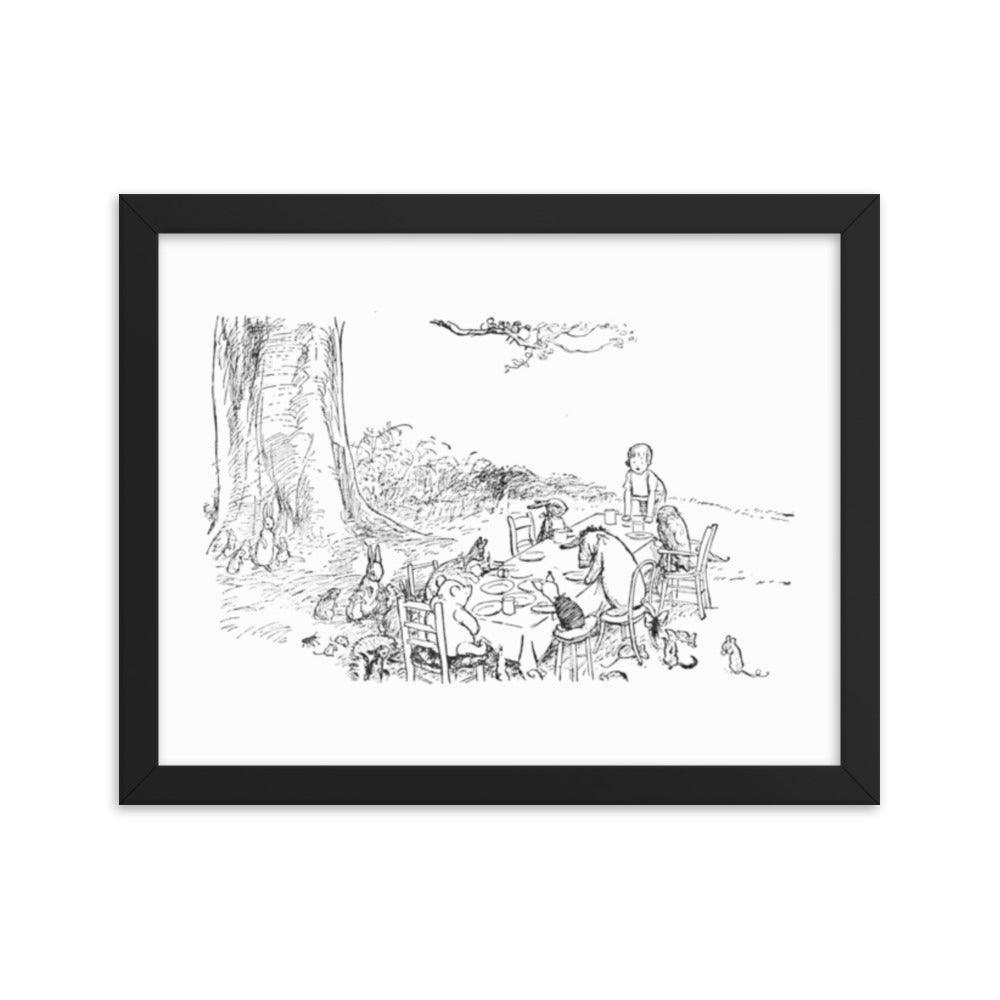 Classic Pooh - Picnic - Framed Poster - Whippie's