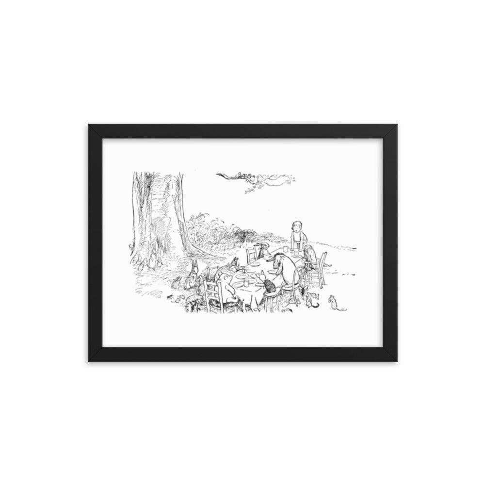 Classic Pooh - Picnic - Framed Poster - Whippie's
