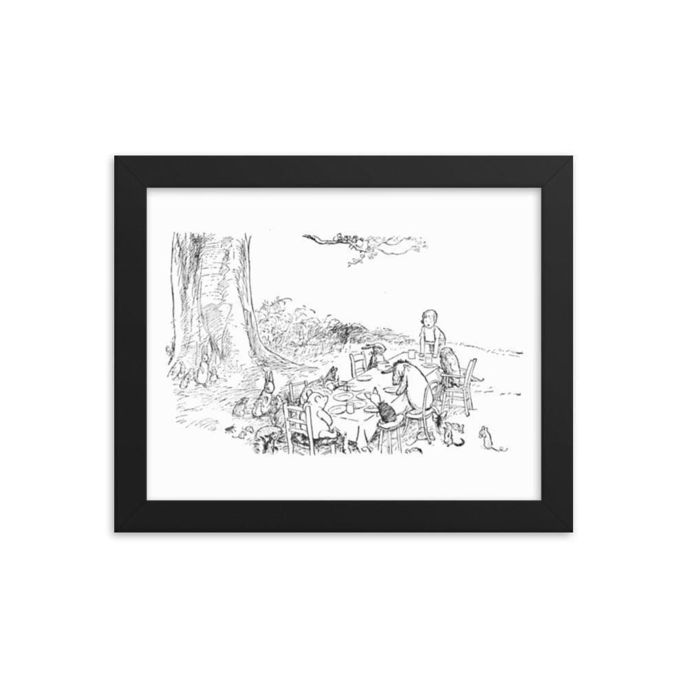 Classic Pooh - Picnic - Framed Poster - Whippie's