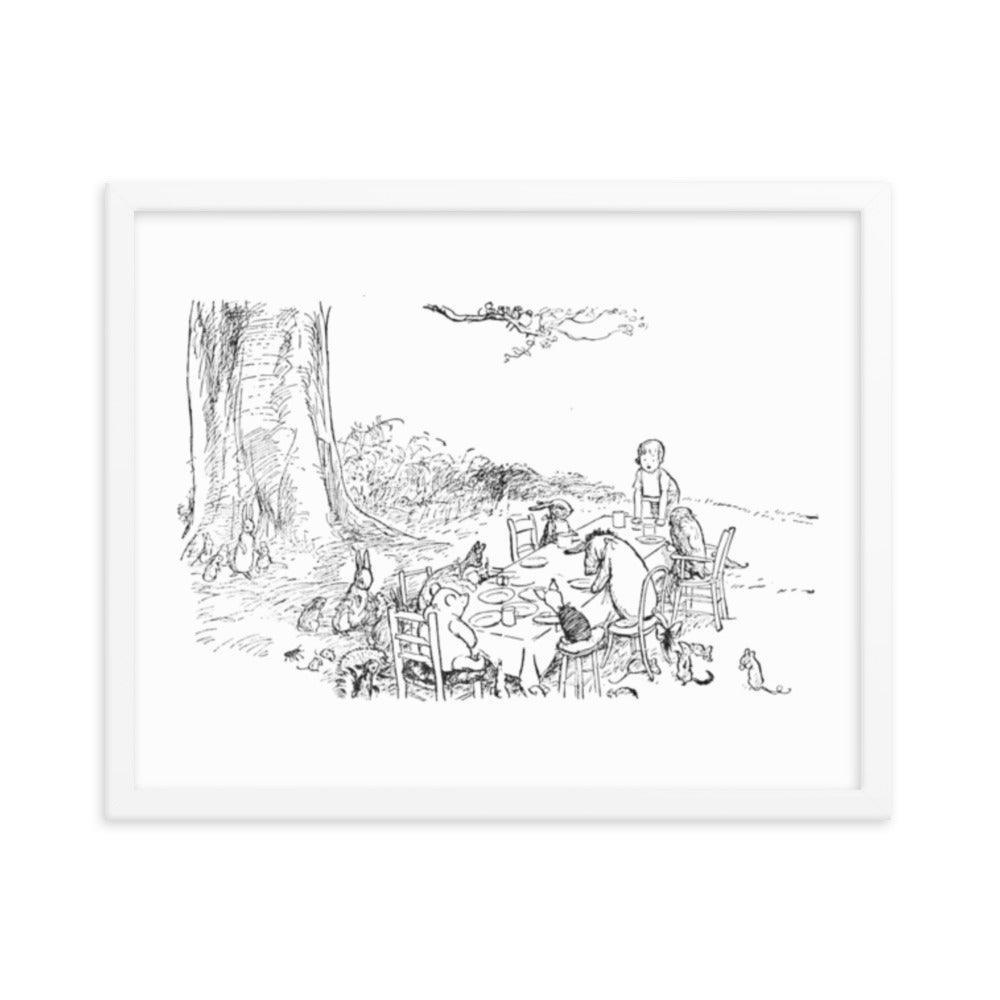Classic Pooh - Picnic - Framed Poster - Whippie's