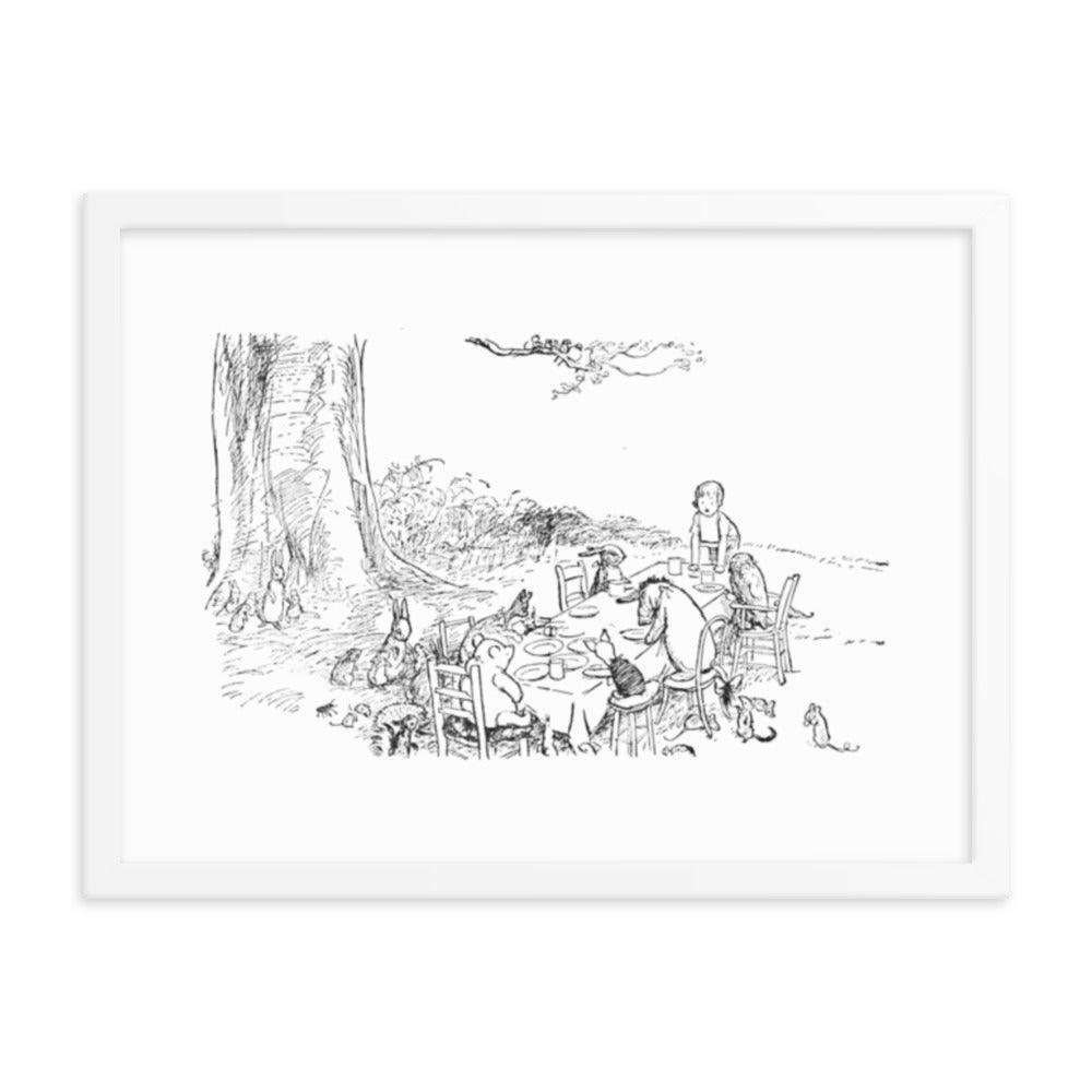 Classic Pooh - Picnic - Framed Poster - Whippie's