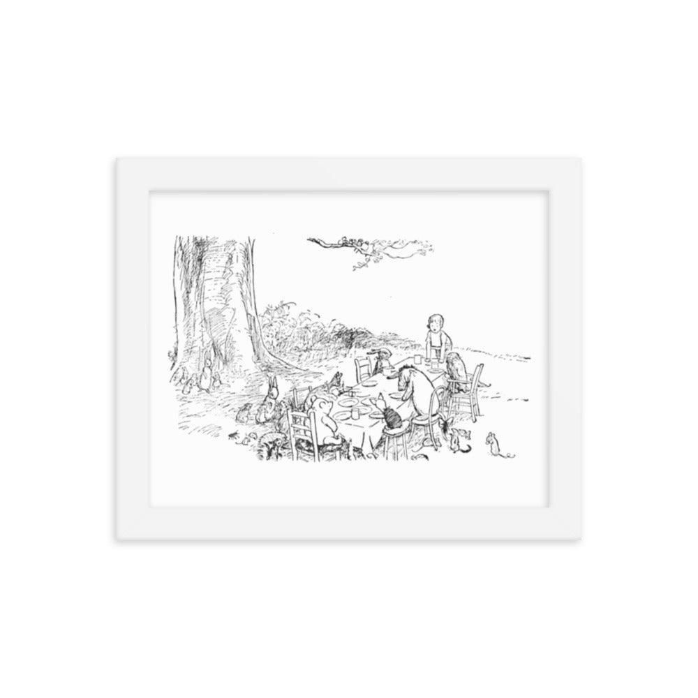 Classic Pooh - Picnic - Framed Poster - Whippie's