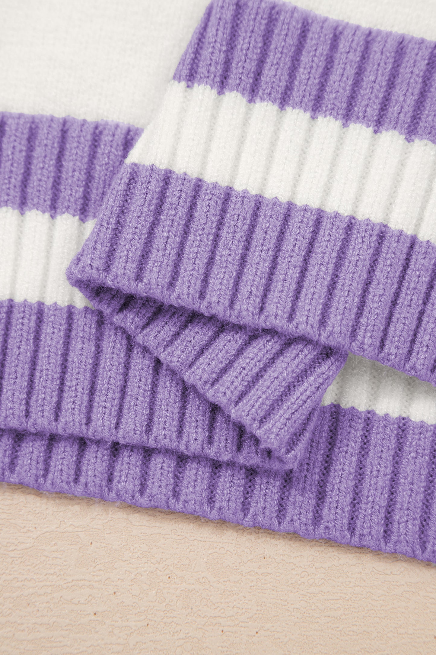 Mardi Gras Sweater | Tinsel Letter Short Sleeve Sweater