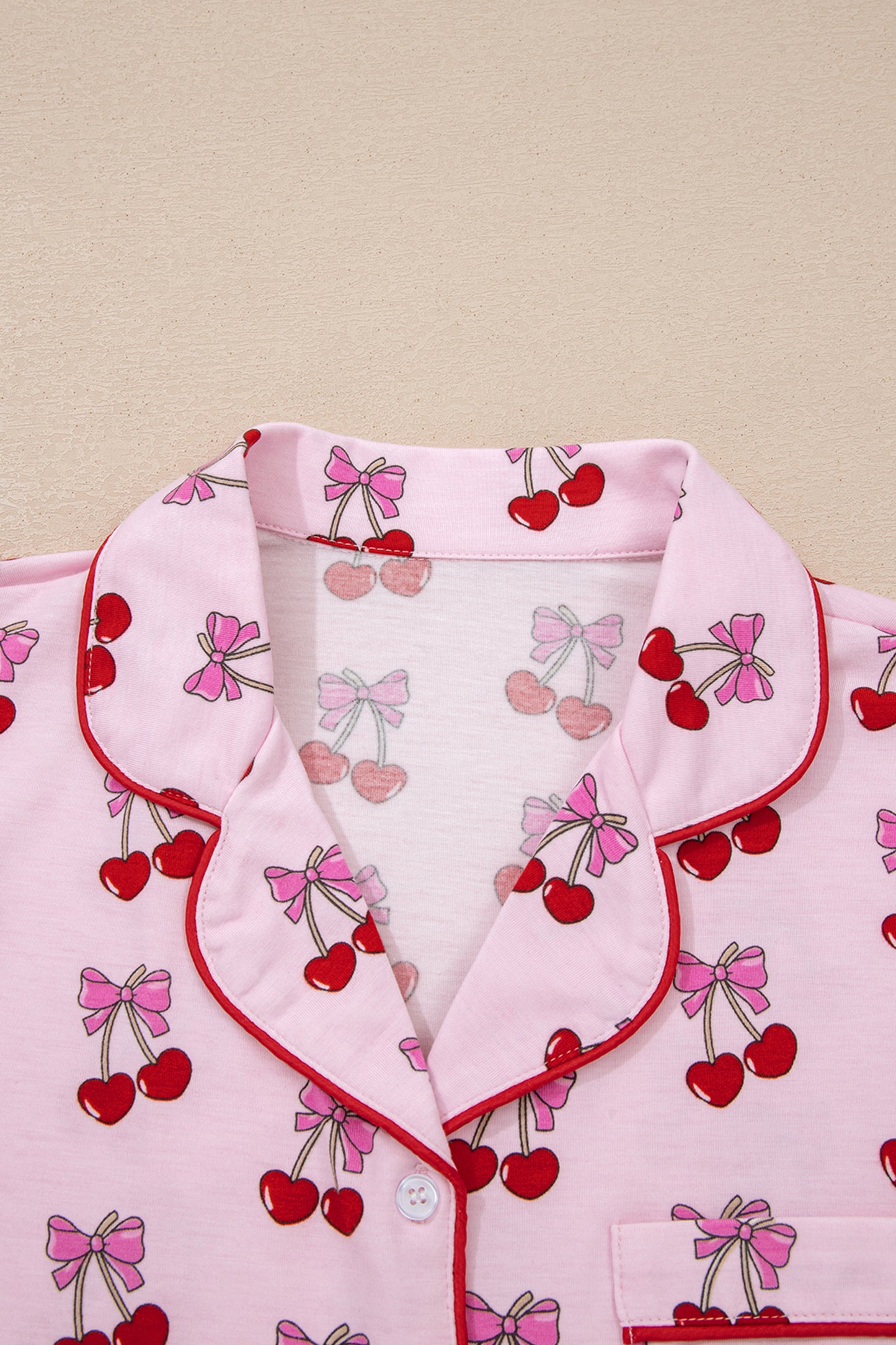 Cute Pajamas | Bow or Cherry Short Pajama Set