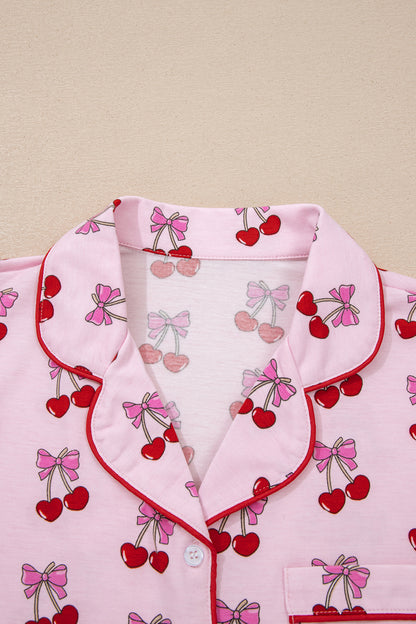 Cute Pajamas | Bow or Cherry Short Pajama Set