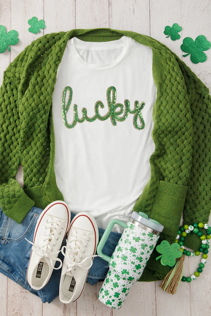 Lucky Tee | Sequin St. Patrick’s Day Top