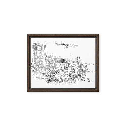 Classic Pooh - Picnic - Framed Canvas - Whippie's