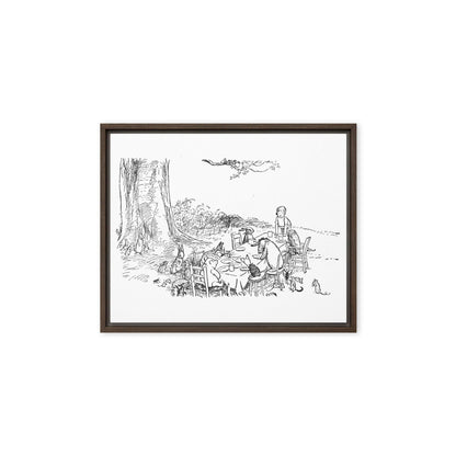 Classic Pooh - Picnic - Framed Canvas - Whippie's