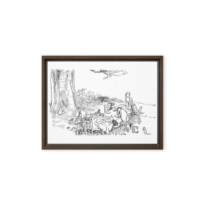 Classic Pooh - Picnic - Framed Canvas - Whippie's