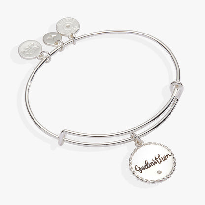 Godmother Loves Like a Parent Acts Like a Friend Charm Bangle