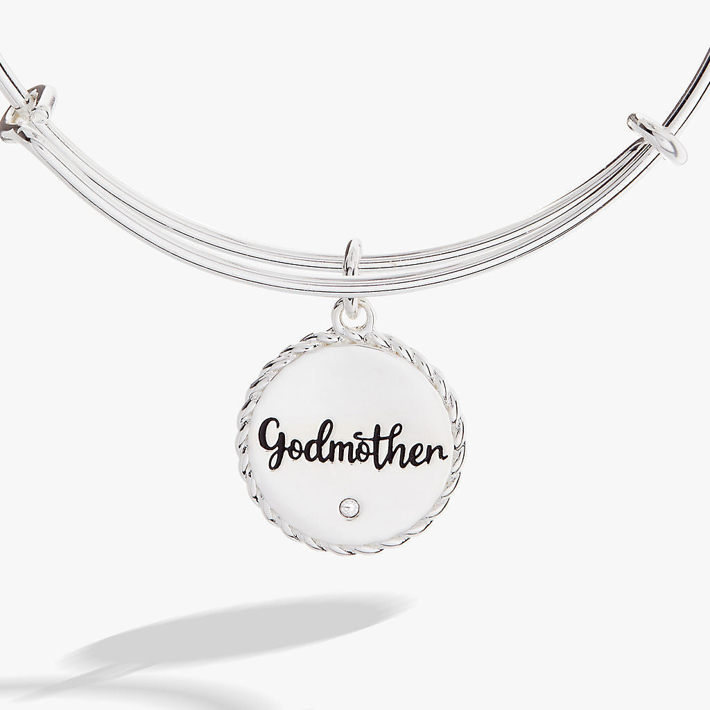 Godmother Loves Like a Parent Acts Like a Friend Charm Bangle