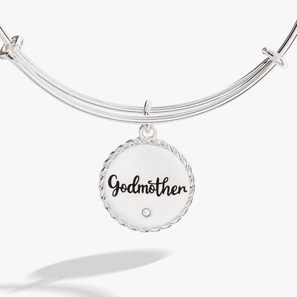 Godmother Loves Like a Parent Acts Like a Friend Charm Bangle