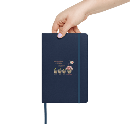 What You Choose to Focus On... Will Grow!" Hard Cover Notebook - 🌱 Cultivate Positivity and Watch Your Dreams Blossom! 🌱 - Whippie's
