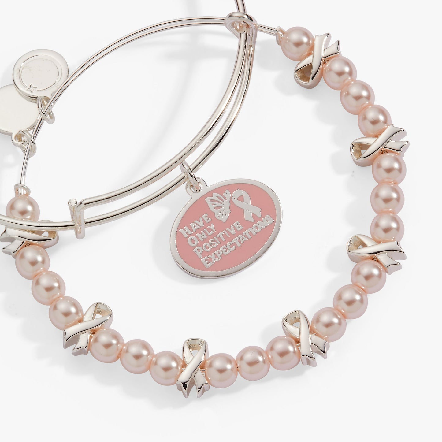HOPE Breast Cancer Awareness Charm Bangle Set of 2