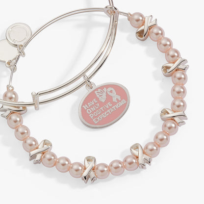 HOPE Breast Cancer Awareness Charm Bangle Set of 2