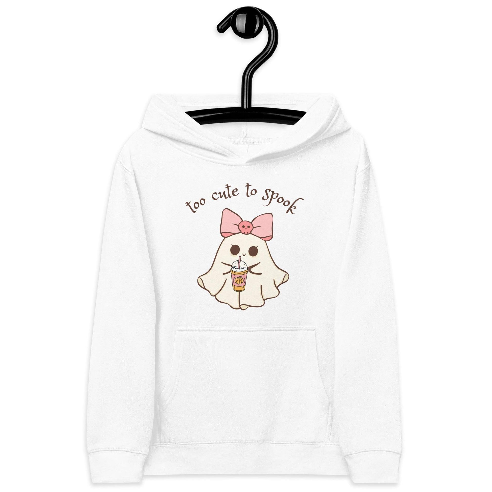 Too Cute to Spook Kids Fleece Hoodie - 👻💖 Stay Cozy and Spooky! 💖👻 - Whippie's