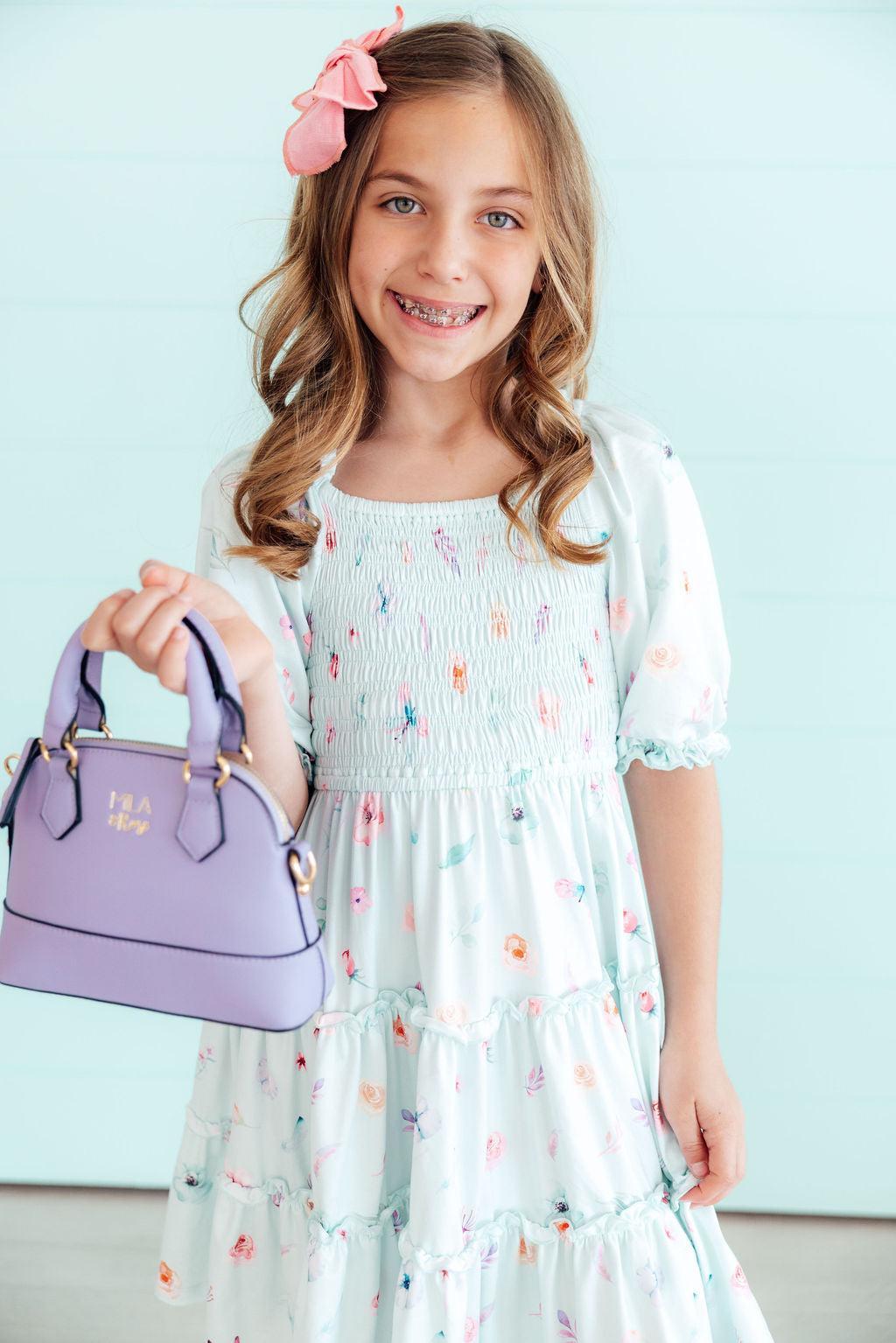 Mila & Rose Butterfly Ballet Smocked Ruffle Dress, featured product view