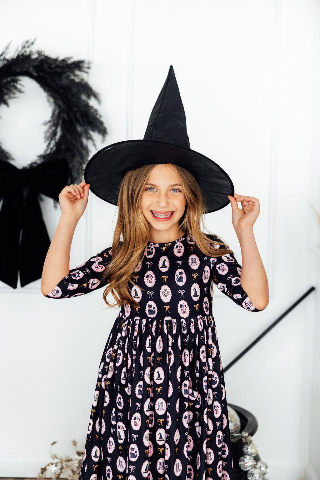Mila & Rose Hocus Pocus 3/4-sleeve Pocket Twirl Dress, featured product view